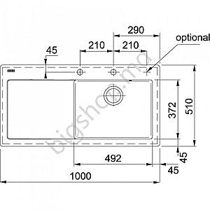Chiuveta de bucatarie Franke Mythos MTK 611-100 Black Right
