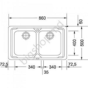 Chiuveta de bucatarie Franke Logica Line LLX 620-L