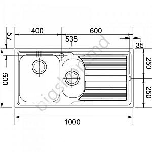 Chiuveta de bucatarie Franke Logica Line LLX 651 Right