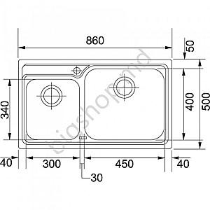 Chiuveta de bucatarie Franke Galassia GAX 620