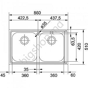 Chiuveta de bucatarie Franke Neptune NEX 620