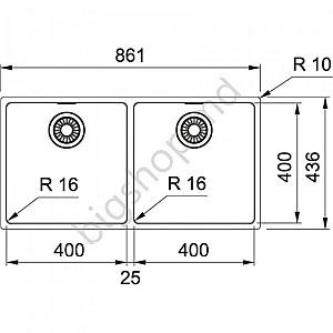 Chiuveta de bucatarie Franke Maris MRX 220-40-40