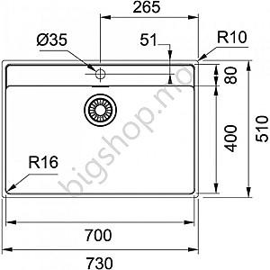 Chiuveta de bucatarie Franke Maris MRX 210-70TL