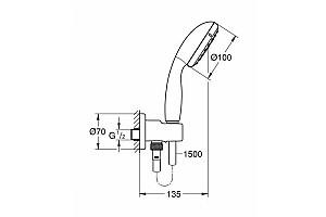Set de duș Grohe New Tempesta 100 (26406001)