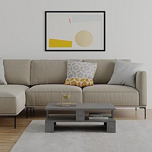 Masuta de cafea, reviste DECO Mansu Retro Grey