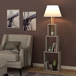 Lampadar DECO Tower Light Mocha/White