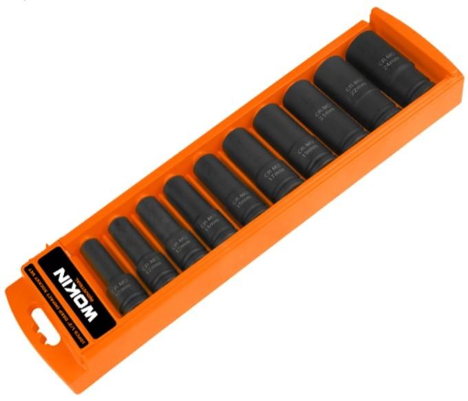 Set de chei Wokin 10 chei tubulare adinci de impact 1/2 (232510)