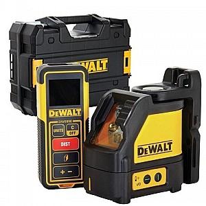 Nivel laser Dewalt Set DW088K + Telemetru DW099