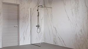 Paravan de dus KOR WALK IN (90x200) bară de stabilizare rectangulară