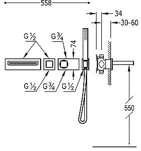 Baterie cada Tres Block Sistem