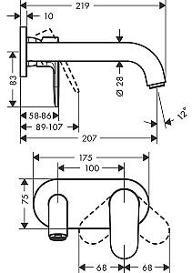 Baterie pentru lavoar Hansgrohe Vernis Shape