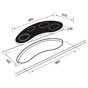 Plita pe gaz incorporabila Teka VR 90 4G AI AL TR CI