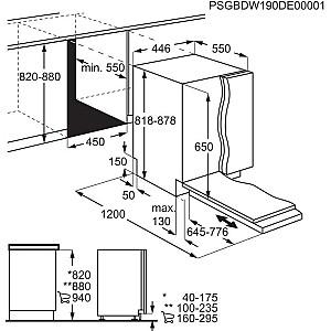 Masina de spalat vase incorporabilă Electrolux EEA 12100L