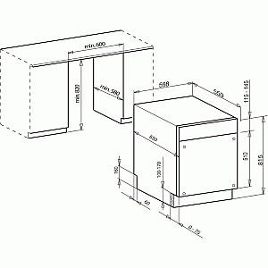 Masina de spalat vase incorporabilă Kaiser S 60 I 69 XL