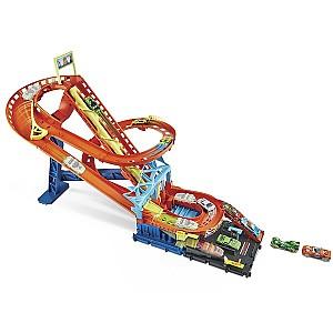 Jucarie interactiva Hot Wheels City Roller Coaster Rally