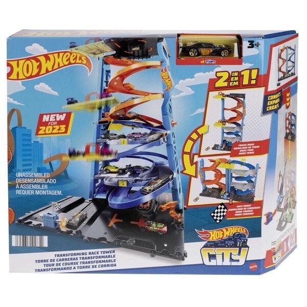 Jucarie interactiva Hot Wheels Transforming City Racing Tower