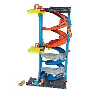 Jucarie interactiva Hot Wheels Transforming City Racing Tower