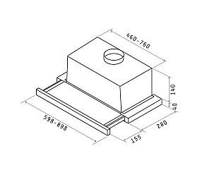Hota Elica ELITE 14 LUX WH/A/50