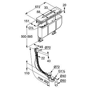 Instalatie wc incastrat cu cadru Kludi ROTEXA (7880205-00)