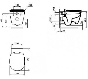 Vas WC Ideal Standard Connect (E772101)