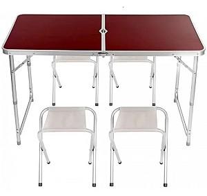 Masa pliabila Xenos Travel Cherry