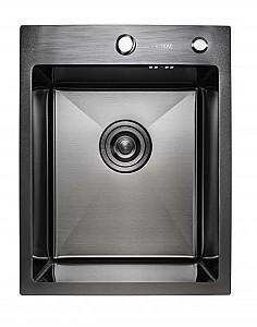 Chiuveta de bucatarie PLATINUM Handmade HSB 40*50/230 Nano negru