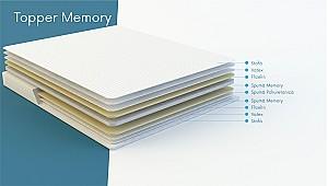 Topper saltea Salt Confort Memory 100x190
