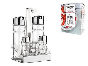 Recipiente pentru condimente PINTI Prima 5 piese (ulei otet sare piper si scobitori)