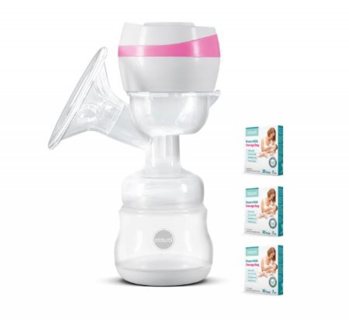 Pompa electrica de san Bebumi BS1(pink) + set 90 pungi