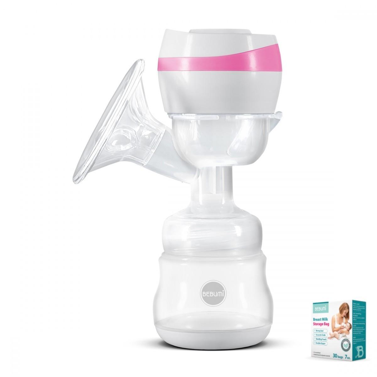 Pompa electrica de san Bebumi BS1(pink) + set 30 pungi