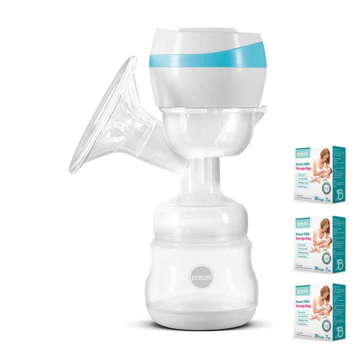 Pompa electrica de san Bebumi BS1(blue) + set 90 pungi