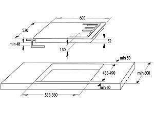 Plita pe gaz incorporabila Gorenje GW6D42CLI