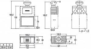 Focar semineu Piazzetta MA 262 SL PLUS