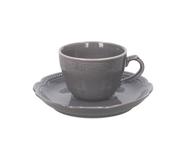 Set pentru ceai si cafea Tognana V.Wenna Charmel 4buc cu farfurii sur
