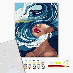 Tablou pe numere BrushMe Ocean de gânduri 40×50 сm (fără cutie)