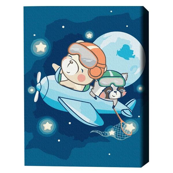 Tablou pe numere BrushMe Zbor printre stele 30×40 сm (fără cutie)