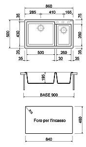 Chiuveta de bucatarie Plados ON8620 UG94 Avena