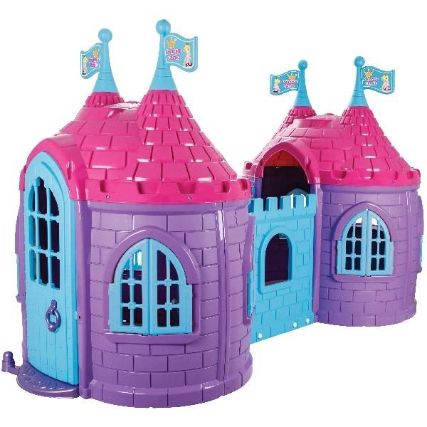 Casuta de joaca Pilsan castel cu două turnuri