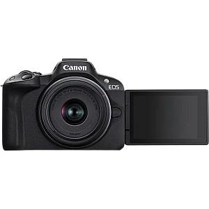  Canon DC EOS R50 Black & RF-S 18-45mm f/4.5-6.3 IS