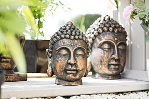 Decor pentru gradina VIDA Buddha Head M (55761)