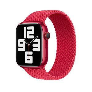 Ceas inteligent Apple Watch Series 7 45mm Red Braided Solo Loop (MKMN3)