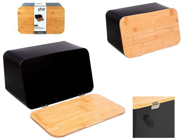 Cos pentru paine Five 37X23X22cm negru