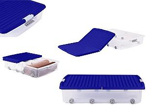 Cutie pentru depozitare KIS 55l pe roti indigo