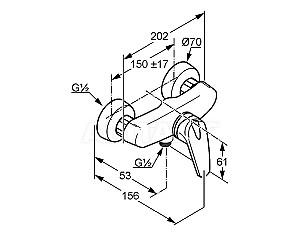 Baterie dus Kludi OBJEKTA MIX