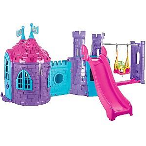 Complex de joacă Pilsan Castel cu topogan și leagăn