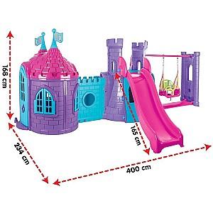 Complex de joacă Pilsan Castel cu topogan și leagăn