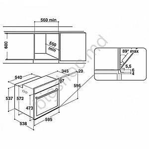 Cuptor electric incorporabil Whirlpool AKZ9 6270 IX