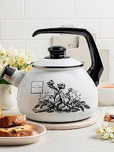 Ceainic Metalac Black Rose 2.5l cu fluer