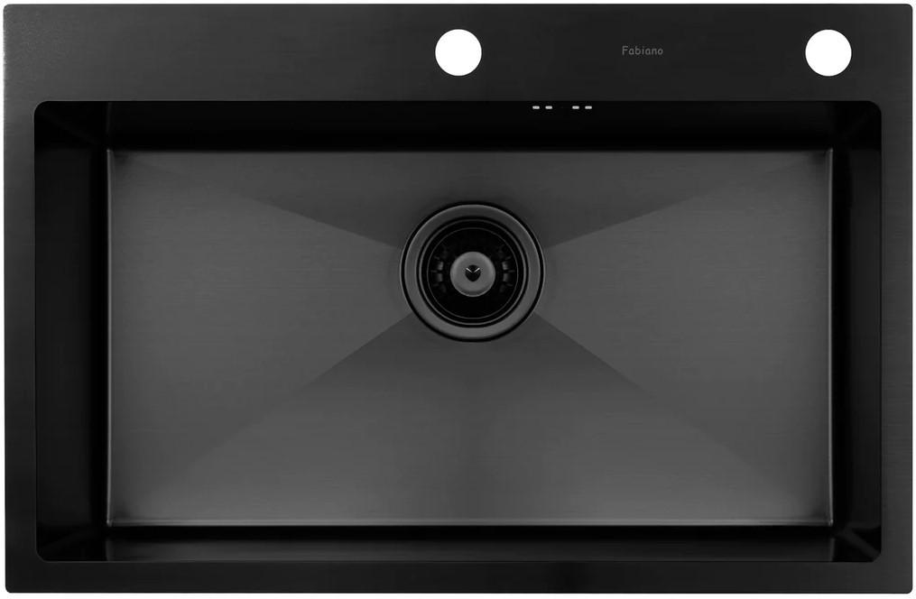 Chiuveta de bucatarie Fabiano Nano PVD Negru 70x45 mm