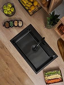 Chiuveta de bucatarie Fabiano Nano PVD Negru 70x45 mm